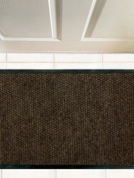San Lorentzo Entrance Mat Carpet with Anti-slip Backing Tiffany Brown 45x75cm