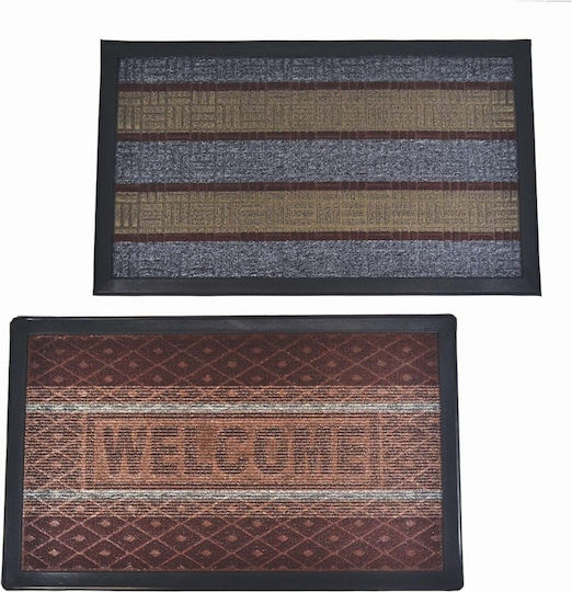 Sidirela Entrance Mat Carpet with Anti-slip Backing Swan Grey 40x60cm