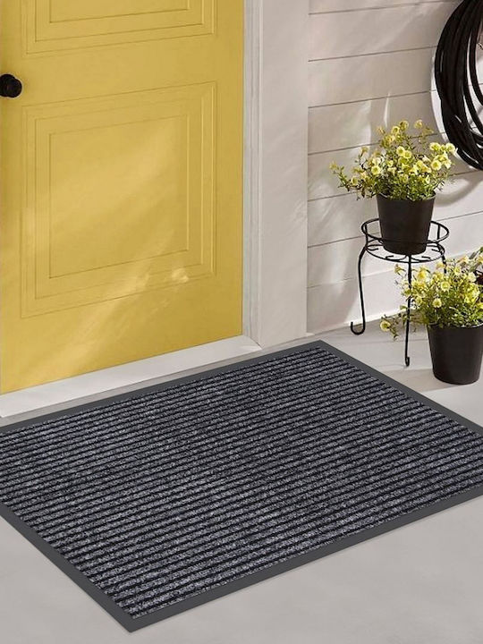 Home Use Entrance Mat Huh-0208 Non-Slip 90x60cm 6mm Thickness Grey