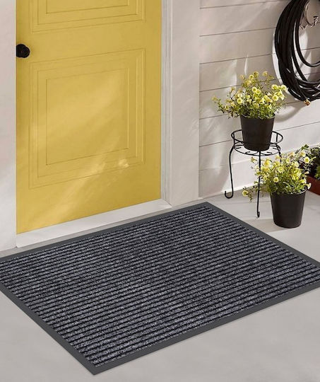 Home Use Πατάκι Εισόδου Huh-0208 Αντιολισθητικό 90x60cm 6mm Πάχος Γκρι Home Use Πατάκι Εισόδου Huh-0208 Αντιολισθητικό 90x60cm 6mm Πάχος Γκρι
