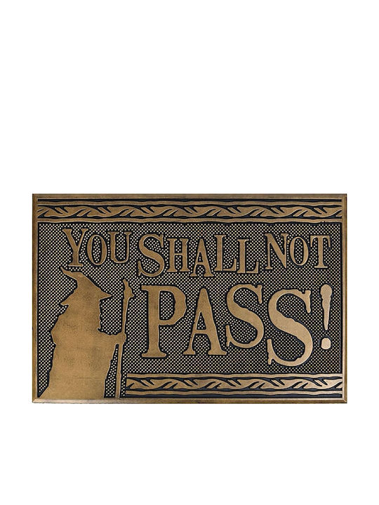 Pyramid International Entrance Mat made of Rubber Lord Rings You Shall Not Pass Gray 40x60cm