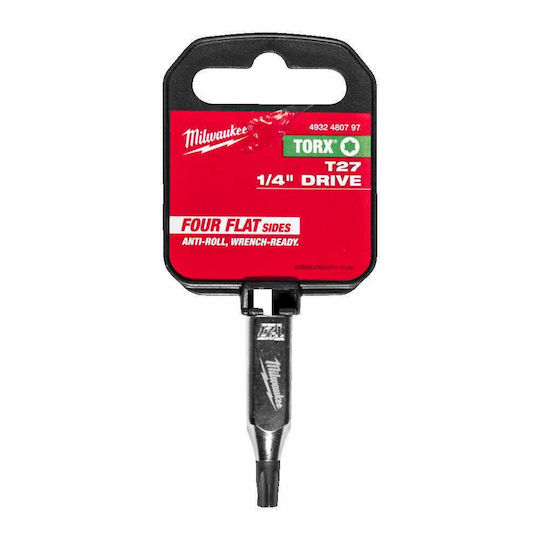 Mbg Piotr Kiźliński Milwaukee Cheie Tubulară 1/4 Bit Torx T27