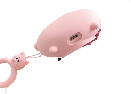 Suport cu cârlig în culoarea Roz pentru Apple AirPods 1 / AirPods 2