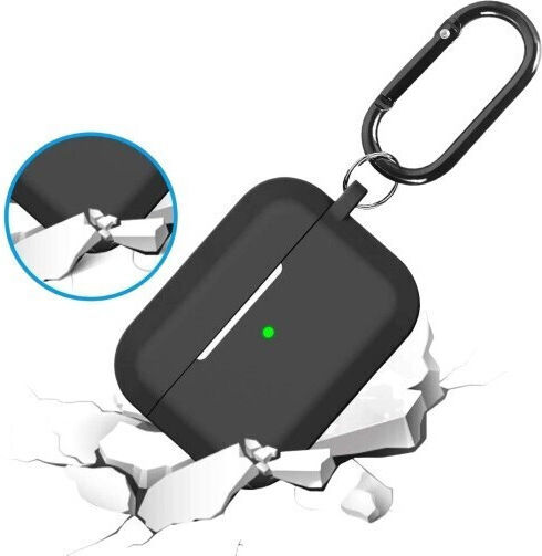 Husă cu cârlig în culoarea Negru pentru Apple AirPods Pro