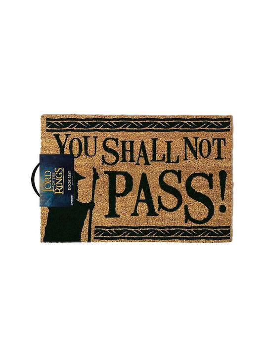 Sd Toys Entrance Mat made of Coir You Shall Not Pass Beige 60x40cm