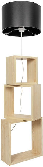 GloboStar Lumo Floor Lamp H155xW37cm. with Socket for Bulb E27 Beige