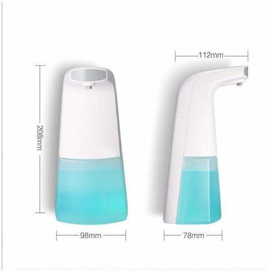 Dispenser Dozator Bucătărie Plastic cu Distribuitor Automat Alb 250ml