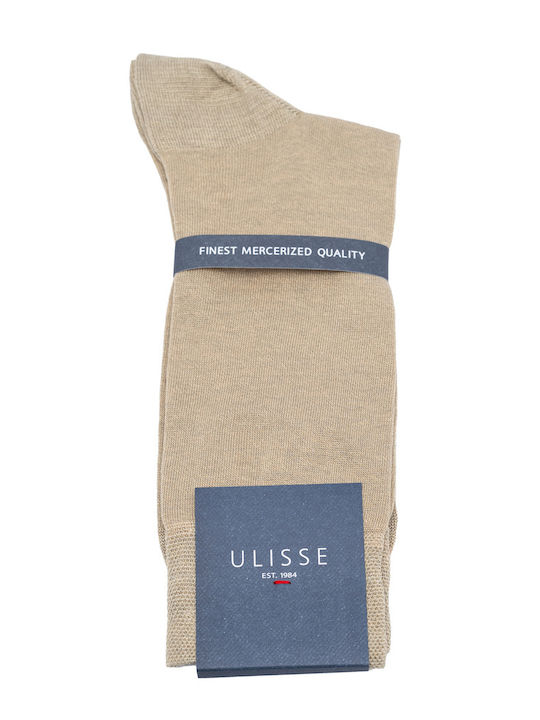Socks Men Ulisse Mercerised Solid Brown Sc-m102-718 Sc-m102-718-m102 Black