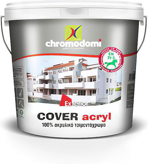 Χρωμοδομή Cover Acryl Τσιμεντόχρωμα Ακρυλικό Λευκό 3lt