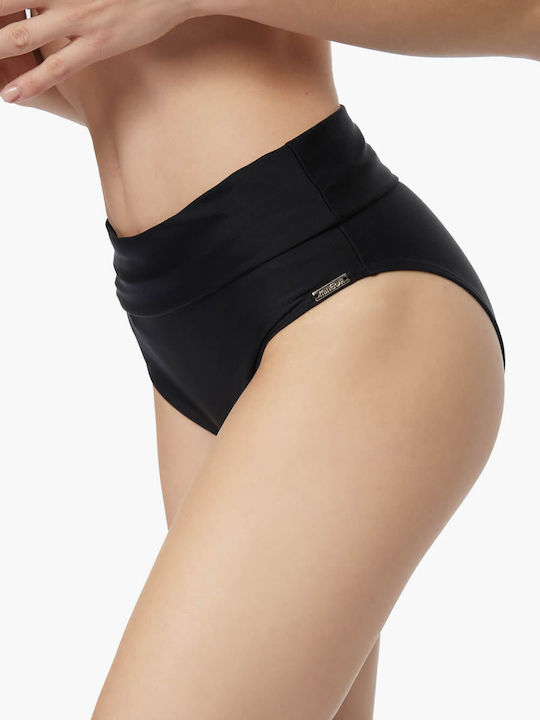 Rio Basic 90-90334 Bikini Slip Ψηλόμεσο Μαύρο