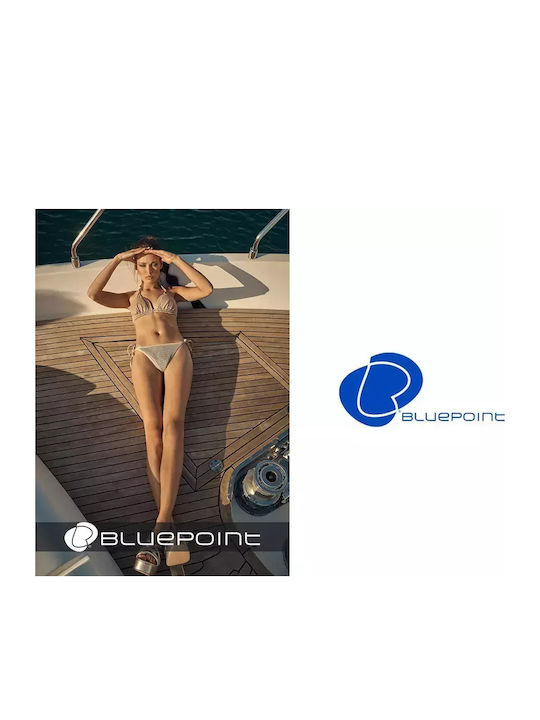 Gold Net Bikini Brazil με Κορδονάκια