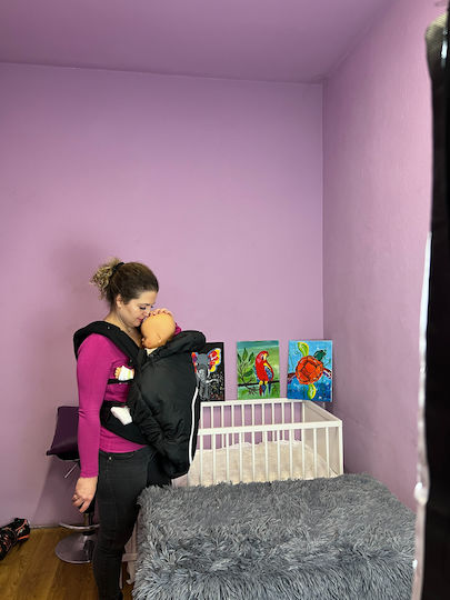 Много дебел калъф слинг кенгуру ерго раница черен 0-1 година