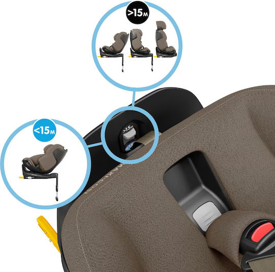 Maxi-Cosi Emerald 360 Pro Καθισματάκι Αυτοκινήτου i-Size με Isofix Authentic Truffle 0-36 kg