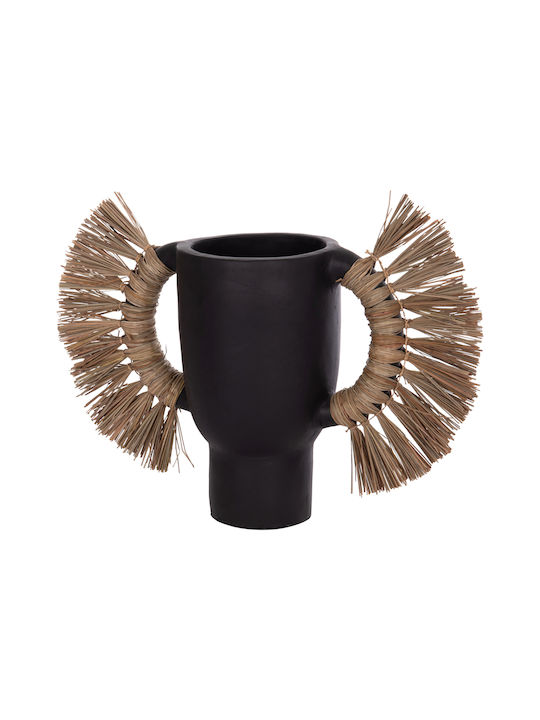 HomeMarkt Decorative Vase Alica Black 64x22x38cm