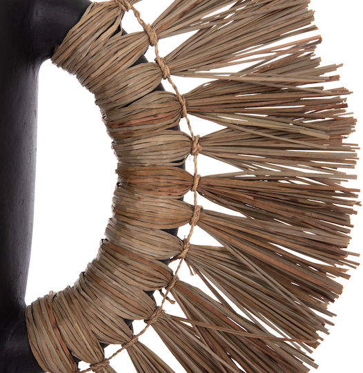 HomeMarkt Διακοσμητικό Βάζο Πήλινο Alica Μαύρο Φ64xΥ38cm
