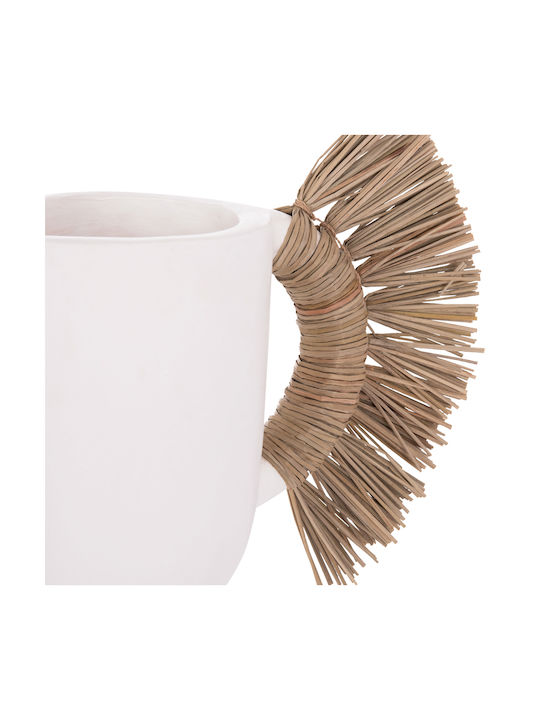 HomeMarkt Decorative Vase Alica White 55x19x34cm