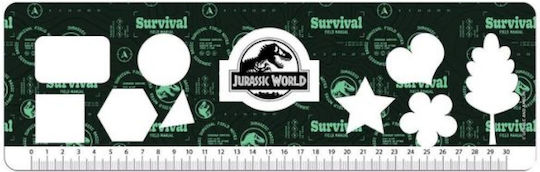 Drawing Pad 40 Sheets Jurassic 23*33cm + Stickers + Stencil + 2 Coloring Pages Diakakis 572011