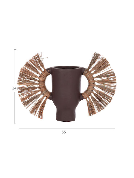 HomeMarkt Decorative Vase Alica Brown 55x19x34cm