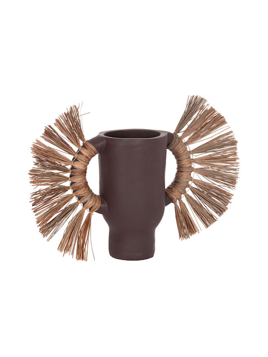 HomeMarkt Decorative Vase Alica Brown 55x19x34cm