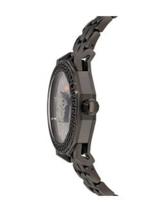 Versace Medusa Deco Uhr Batterie mit Metallarmband Versace Medusa Deco Uhr Batterie mit Metallarmband