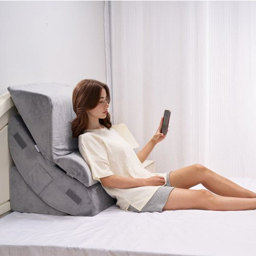 Vevor Μαξιλάρι Σφήνα με Memory Foam 74x56x47.5cm σε Γκρι χρώμα XXZKDJXXZ4JTW53OP001V0