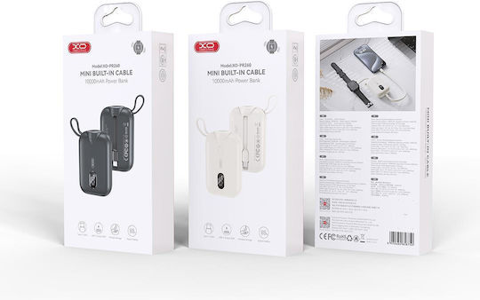 XO PR260 Power Bank 10000mAh 20W με Θύρα USB-C Μαύρο