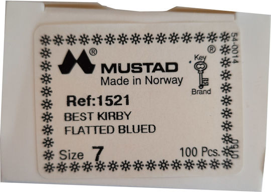 Куки Mustad 1521 №7 Произведени в Норвегия 100 броя
