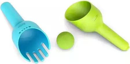 Kids Set Spade, Rake & Beach Ball Pink Bibio