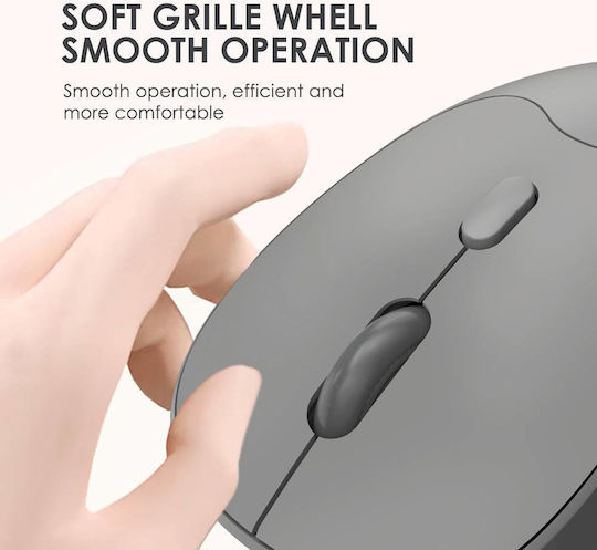 Alcatroz Airmouse Duo 6R Ασύρματο Bluetooth Ποντίκι Slate