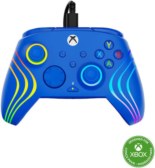 Turtle Beach Afterglow Wave Ενσύρματο Gamepad με Hall Effect Sticks για PC / Xbox Series Μπλε