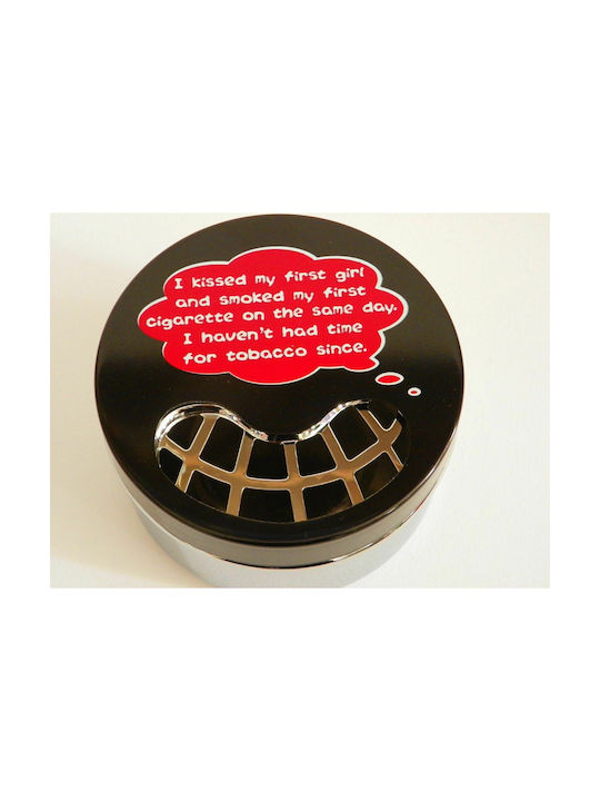 Funny Ashtray Collectible Metal Cigarette Humor Gift Decoration