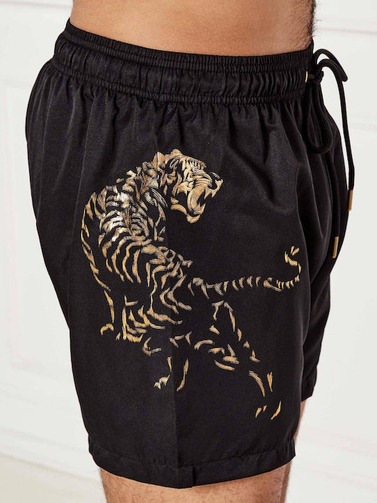 Costum de Baie Bărbătesc Pantaloni Scurți Negru