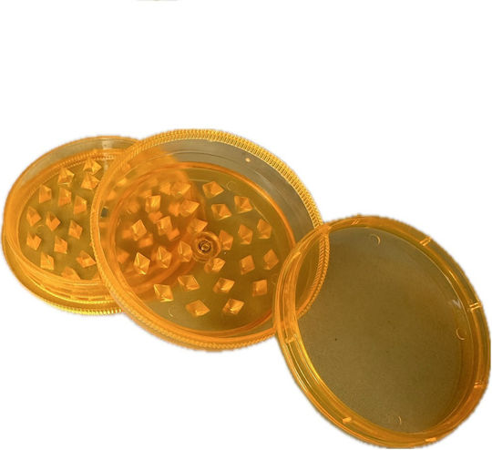 Grinder Kunststoff 60 x 25mm 2-teilig Orange