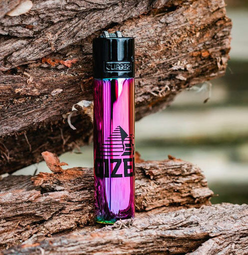 Clipper Αναπτήρας Μεταλλικός Μεγάλος Rainbow Gizeh Icy Colour Metal Συλλεκτικός