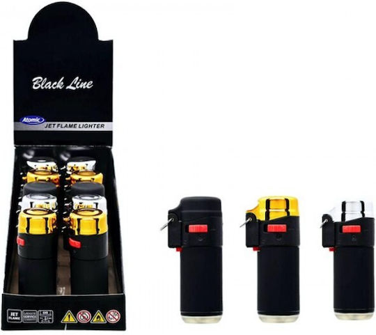 Αντιανεμικός Αναπτήρας Βαρελάκι Atomic Jet Flame Black Line 2514205 1 Τεμάχιο