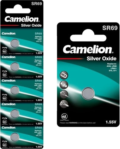 Camelion Батерии Сребърен оксид За часовници SR69 1.55V 5бр