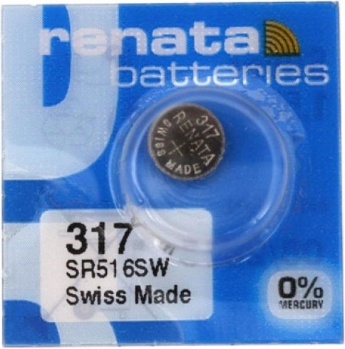 Renata 319/SR527SW Silver Oxide Watch Battery SR516 10pcs
