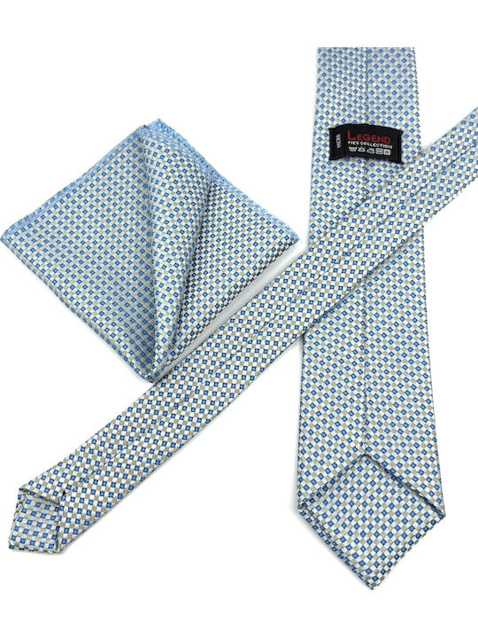 Legend Accessories Set de Cravată pentru Bărbați Tipărit în Culorea Bej