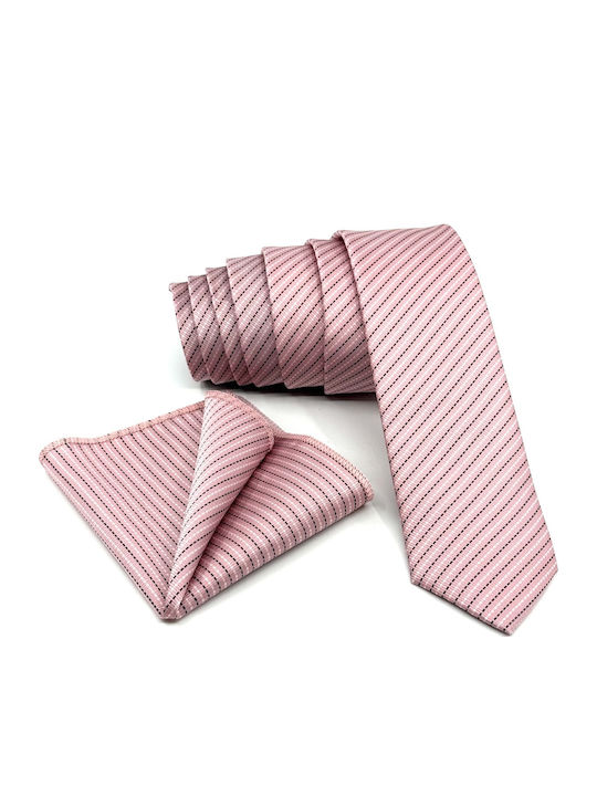 Legend Accessories Set de Cravată pentru Bărbați Tipărit în Culorea Roz