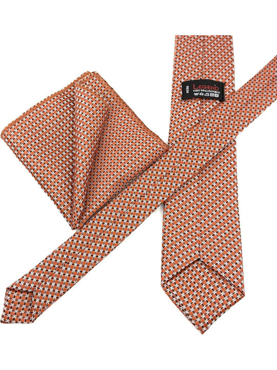 Legend Accessories Men's Tie Set Printed in Red Color