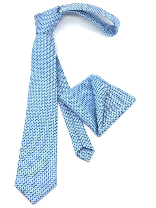 Legend Accessories Herren Krawatten Set Gedruckt in Blau Farbe