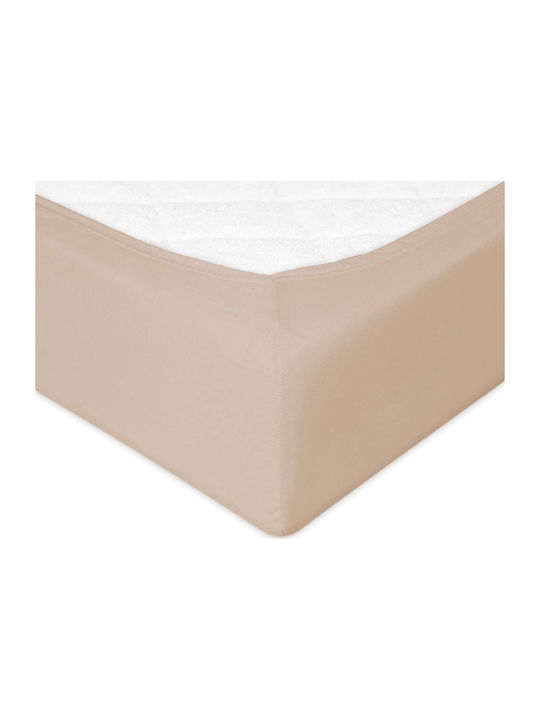 Matex Sheet Double with Elastic 150x190cm. Dirty Pink