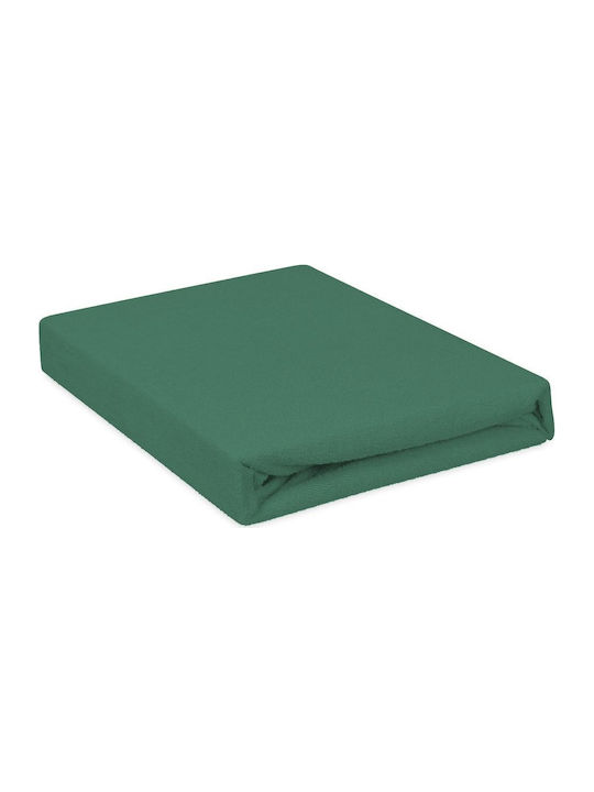 Matex Σεντόνι Διπλό με Λάστιχο 150x190εκ. Green 35