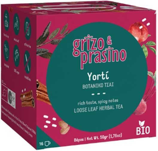 Grizo & Prasino Christmas Blend with Sage, Beetroot, Apple, Almond & Cinnamon Herbs Blend Organic Product 50gr