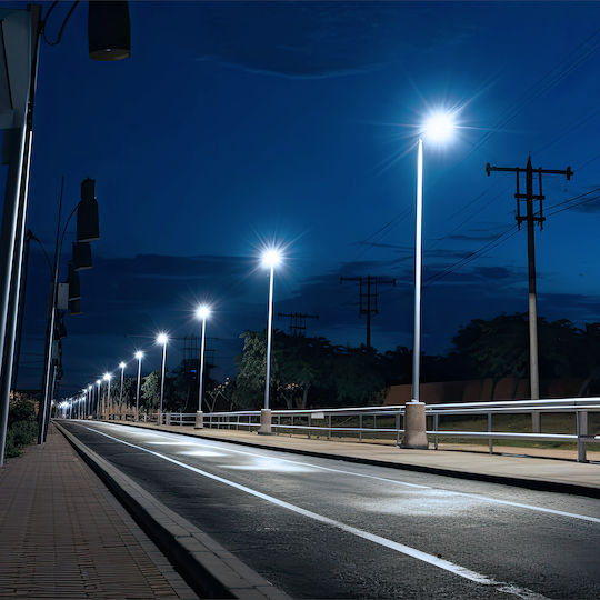Eko Light Solarleuchte Ampel 50W 500lm mit Kaltweiß Licht 6500K IP44