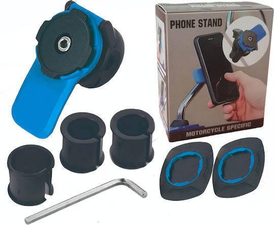 Suport telefon pentru motocicletă One Fashion cu prindere pe oglindă - Albastru