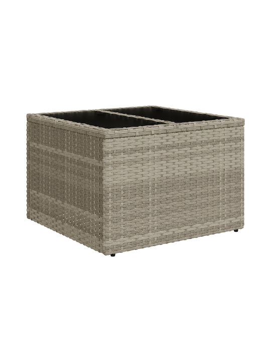 Zweisitziges Sofa Außenbereich Rattan mit Kissen 55x55x37cm