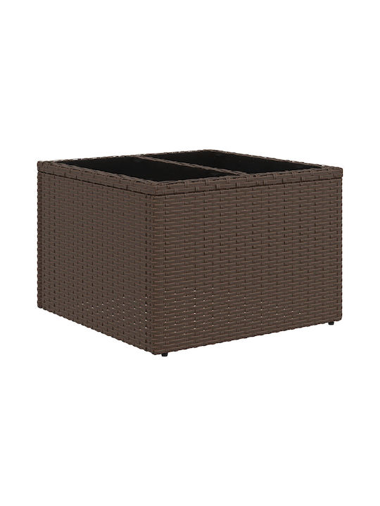 Zweisitziges Sofa Außenbereich Rattan mit Kissen 55x55x37cm