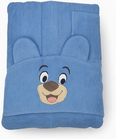 Beboulino Halat de Baie pentru Copii Teddy Ciel 702-0740-0010 cu Glugă