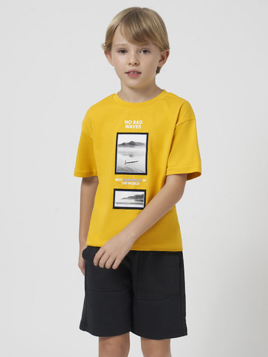 Kinder-Set mit Shorts Sommer 2Stück Yellow Waves